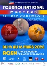 Carambole – Cadre 71/2 – 3e tournoi national Masters