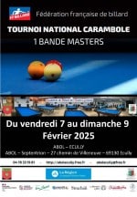 Carambole – 1 bande – 2e tournoi national Masters