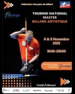 Billard artistique – 1er tournoi national Masters