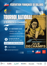 Carambole – 3 bandes – 2e tournoi national 3 bandes Dames