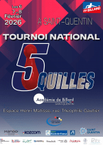 5 quilles – 4e tournoi national Masters